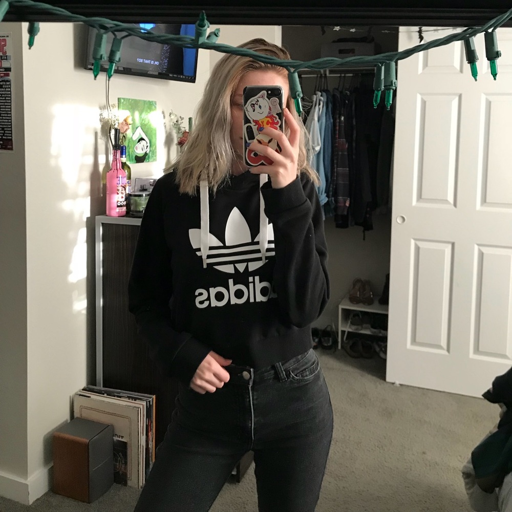 sold ADIDAS / crop hoodie - Picture 2 of 2